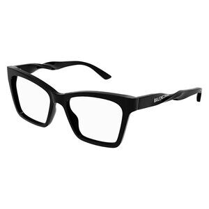 New Authentic  BALENCIAGA Black Cat Eye BB0210O 001 Glasses Women